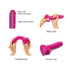 Sliding Skin Dildo Réaliste Couleur Fuchsia