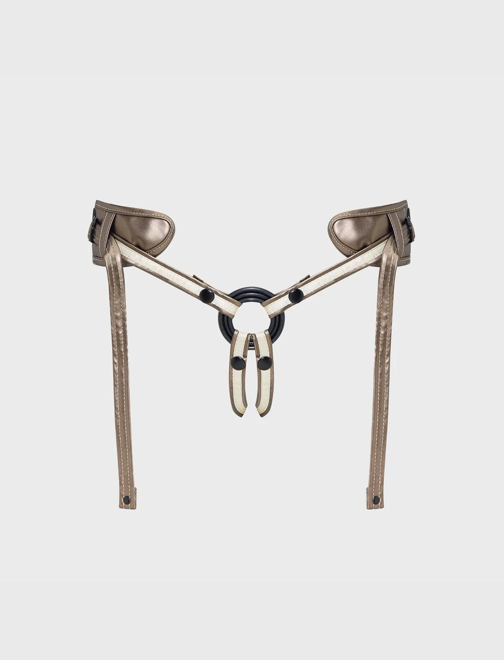 Imbracatura Similpelle Desirous Golden Bronze Taglia Unica strap-on-me