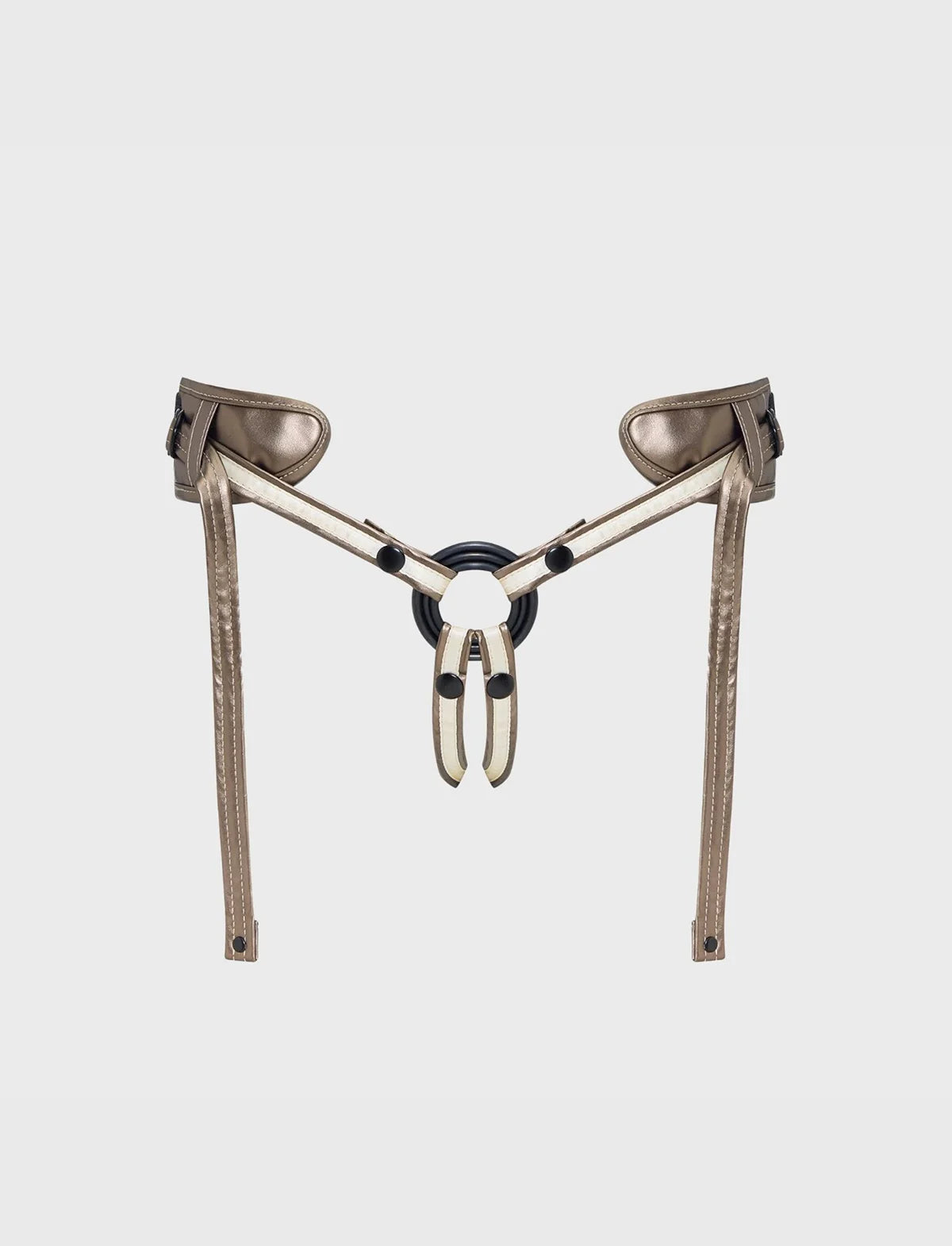 Harnais Similicuir Desirous Golden Bronze Taille Unique strap-on-me