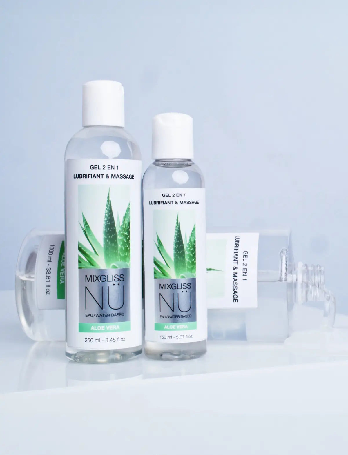 Gel 2 in 1 Intimo e Massaggio Mixgliss Nu Aloe Vera 1000 ml