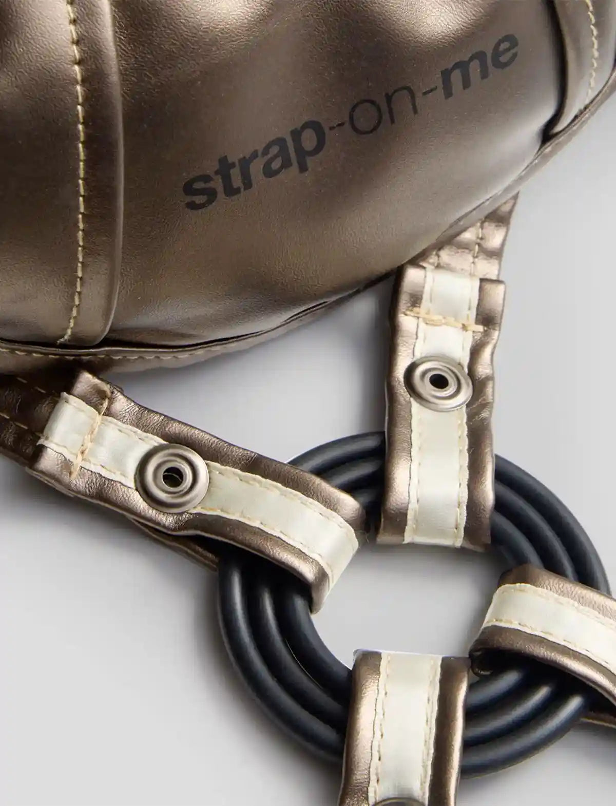 Harnais Similicuir Desirous Golden Bronze Taille Unique strap-on-me