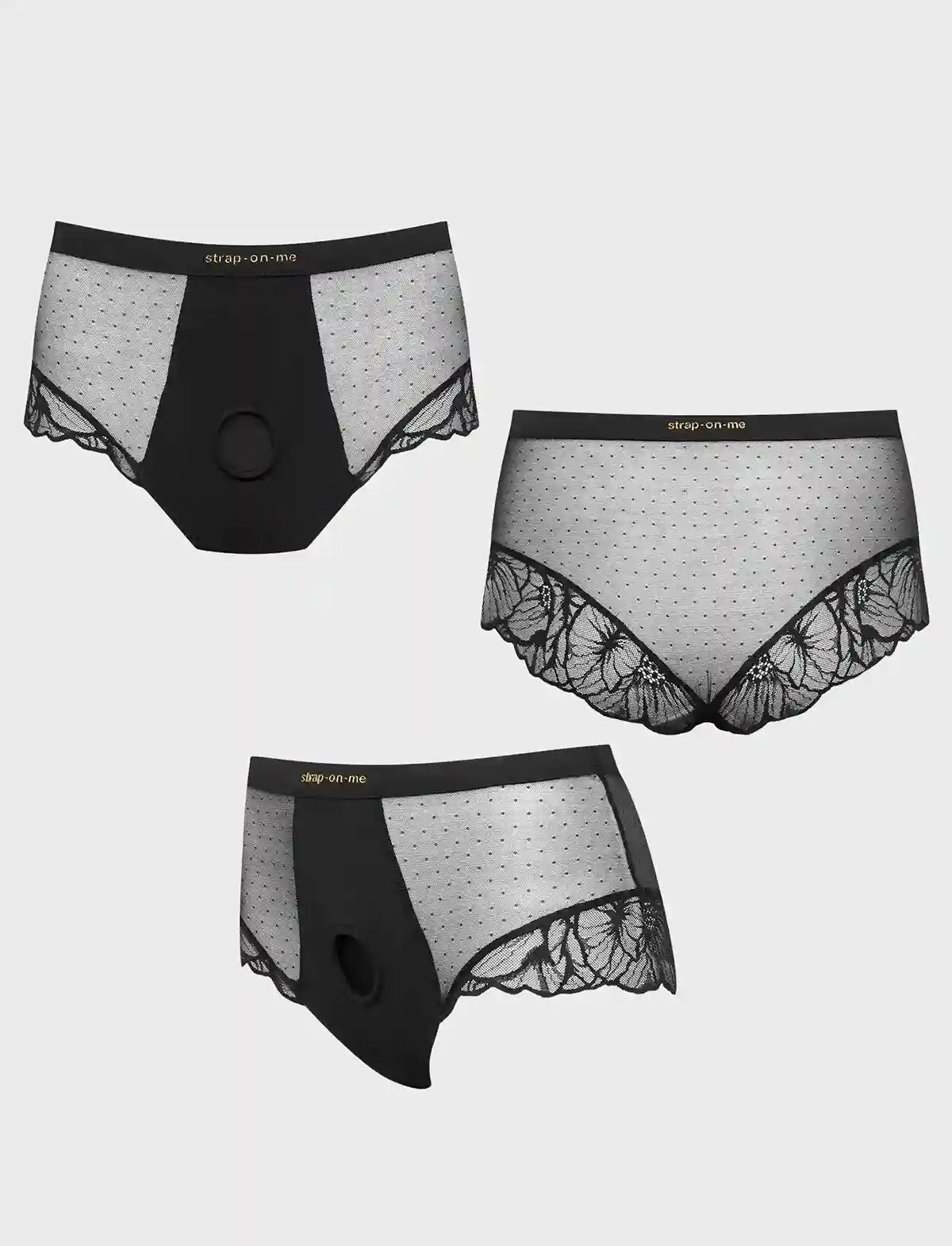 Harnais Lingerie Divine Noir Taille XS au XXL strap-on-me