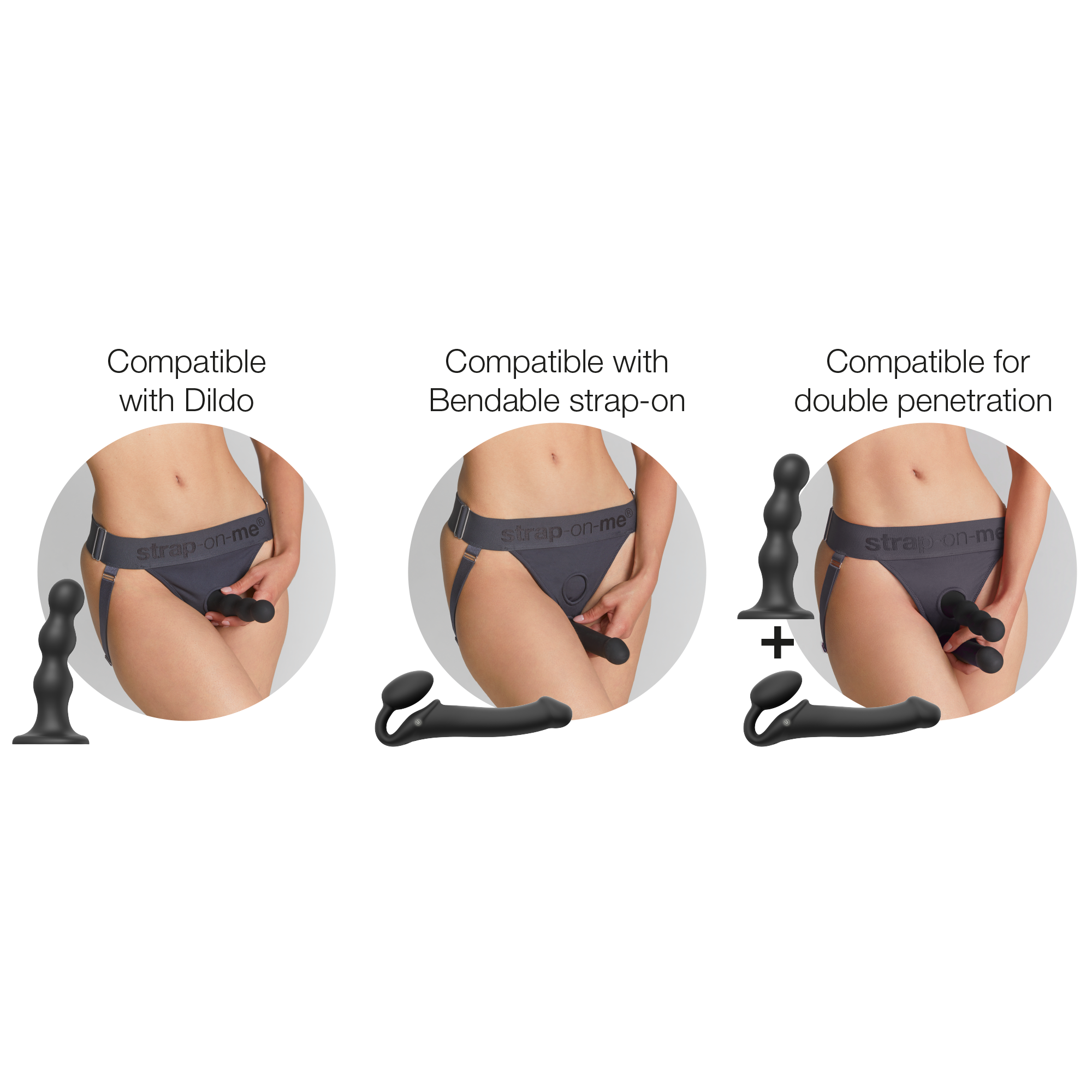 Harnais Lingerie Unique Couleur Gris