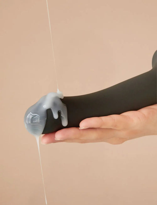 dildo eiaculatore nero – stimolazione realistica ed effetto naturale, compatibile strap-on-me