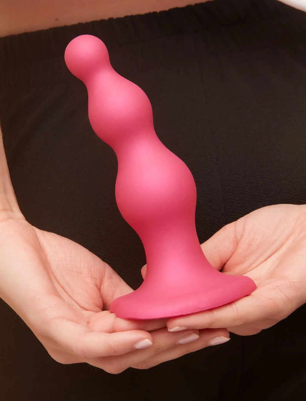 Dildo hybride collection plug anal beads rose métallique – stimulation progressive et sensations intenses, compatible strap-on-me