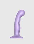 Dildo hybride collection plug anal point P et G lilas métallique – stimulation ciblée et sensations intenses, compatible strap-on-me