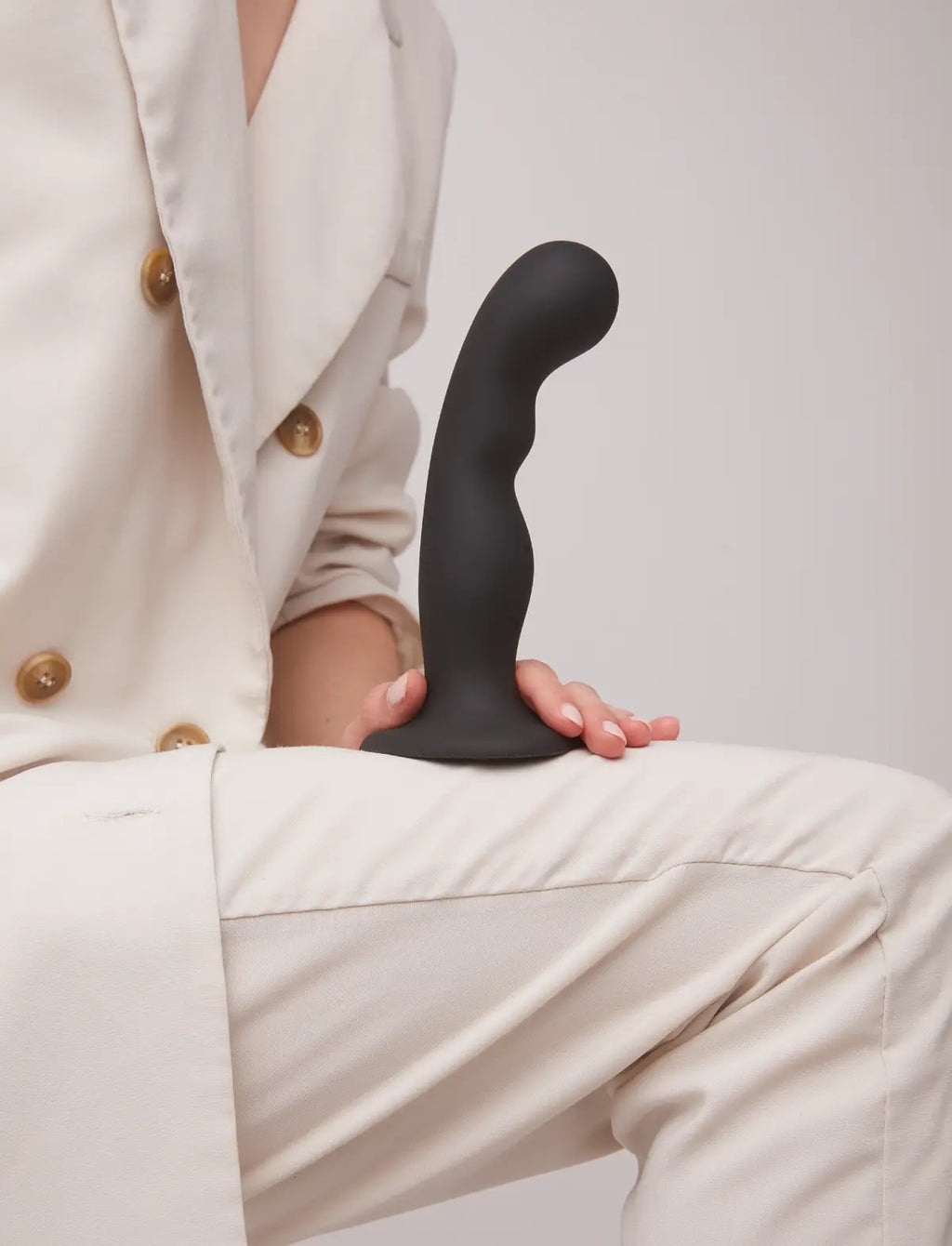 Dildo hybride collection plug anal point P et G noir – stimulation ciblée et sensations intenses, compatible strap-on-me