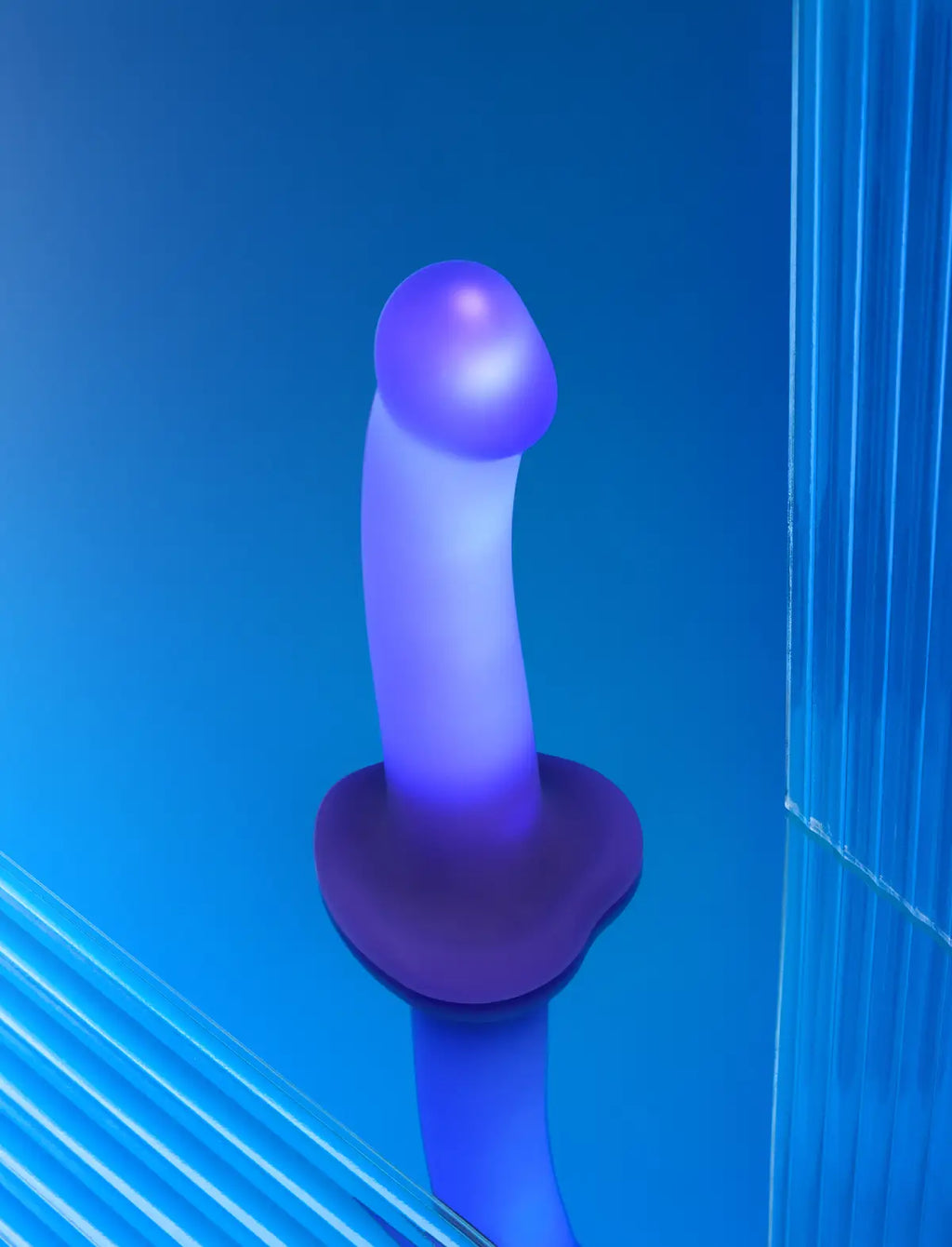 dildo semi-realistico glow LED – effetto luminoso e stimolazione confortevole, compatibile con strap-on-me