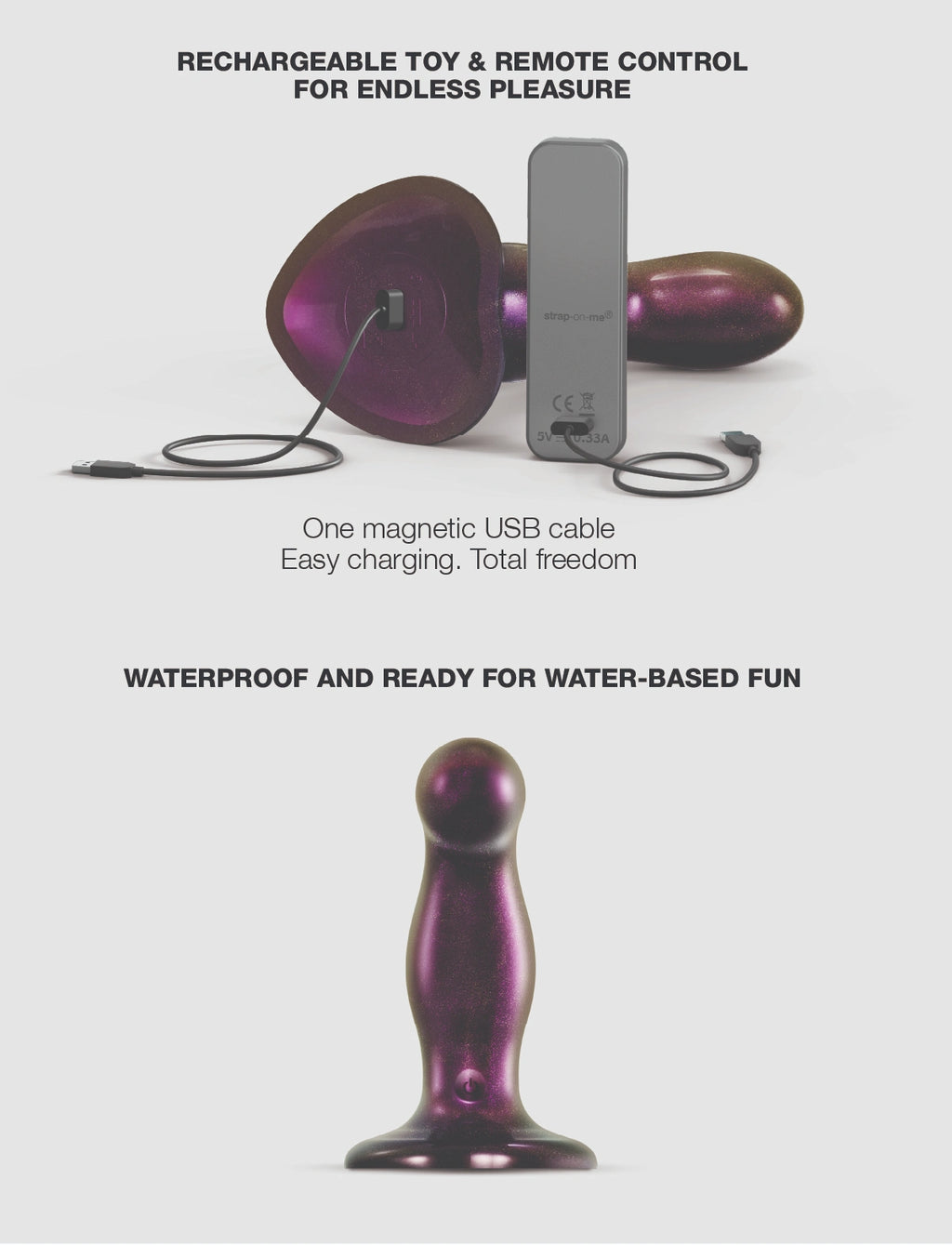 Fingering & Vibrating Dildo - Dildo vibrante a movimento telecomandato strap-on-me®