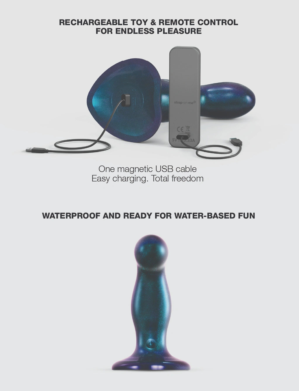Fingering & Vibrating Dildo - Dildo vibrante a movimento telecomandato strap-on-me®