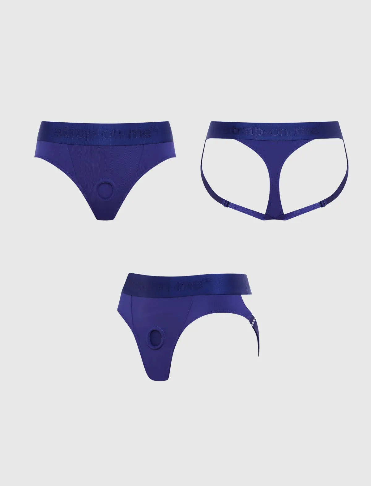 Harnais Lingerie Heroine Bleu strap-on-me