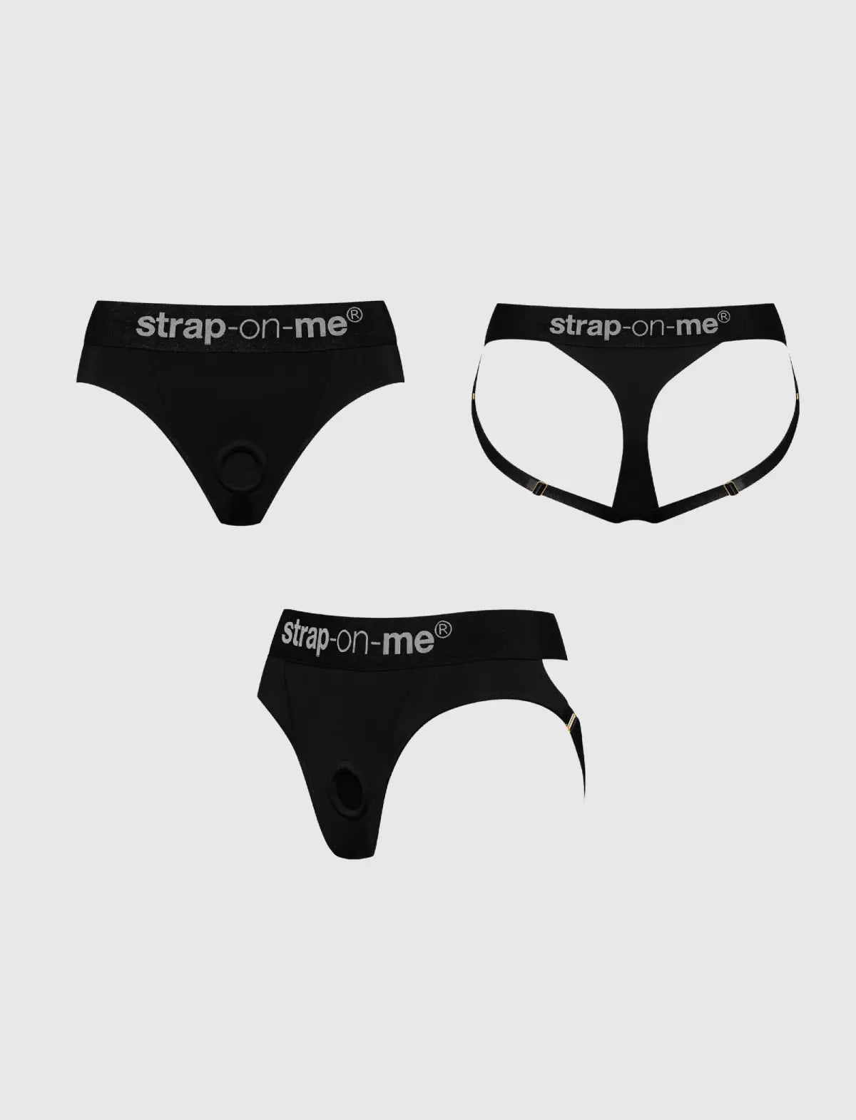 Harnais Lingerie Heroine Noir strap-on-me