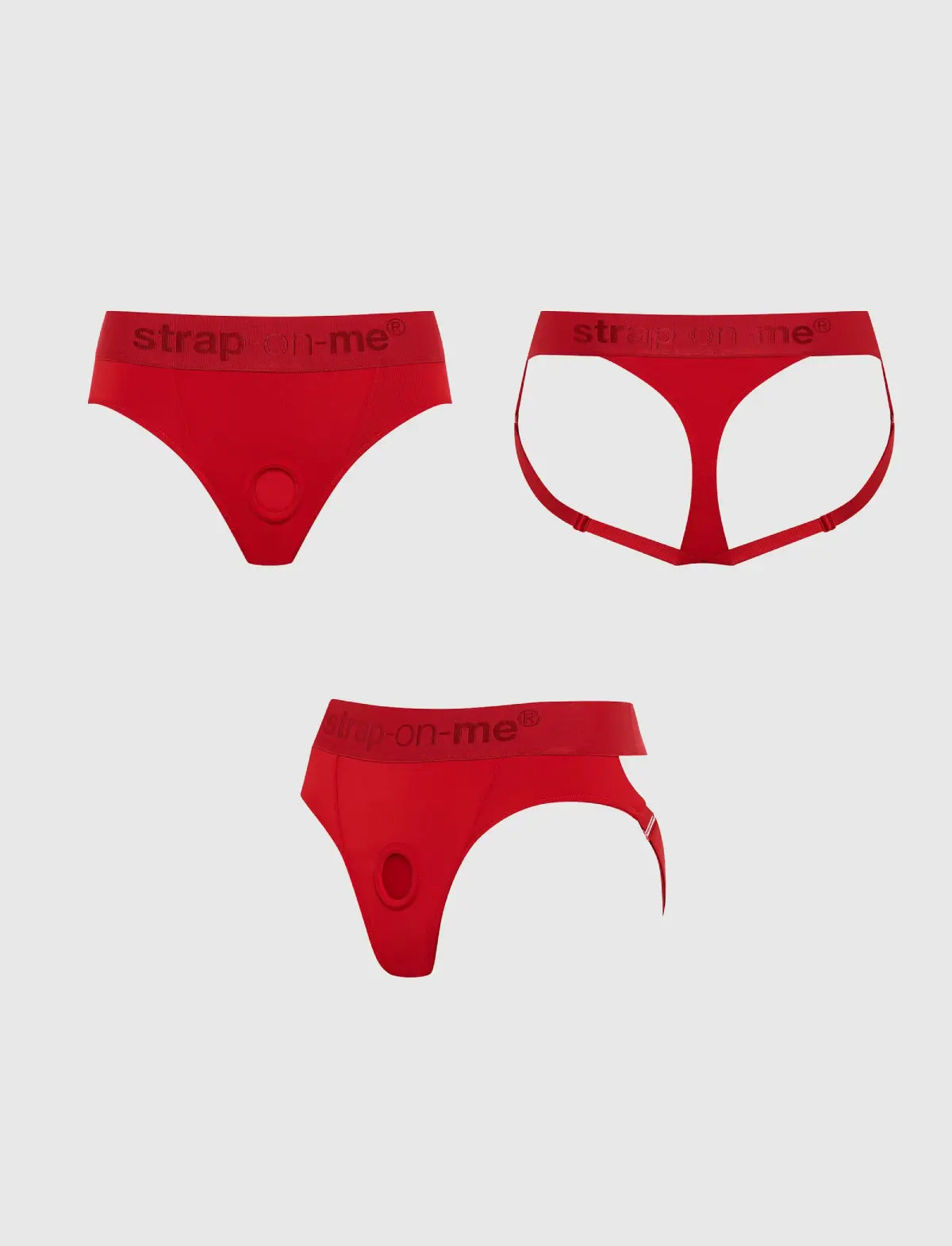 Harnais Lingerie Heroine Rouge strap-on-me