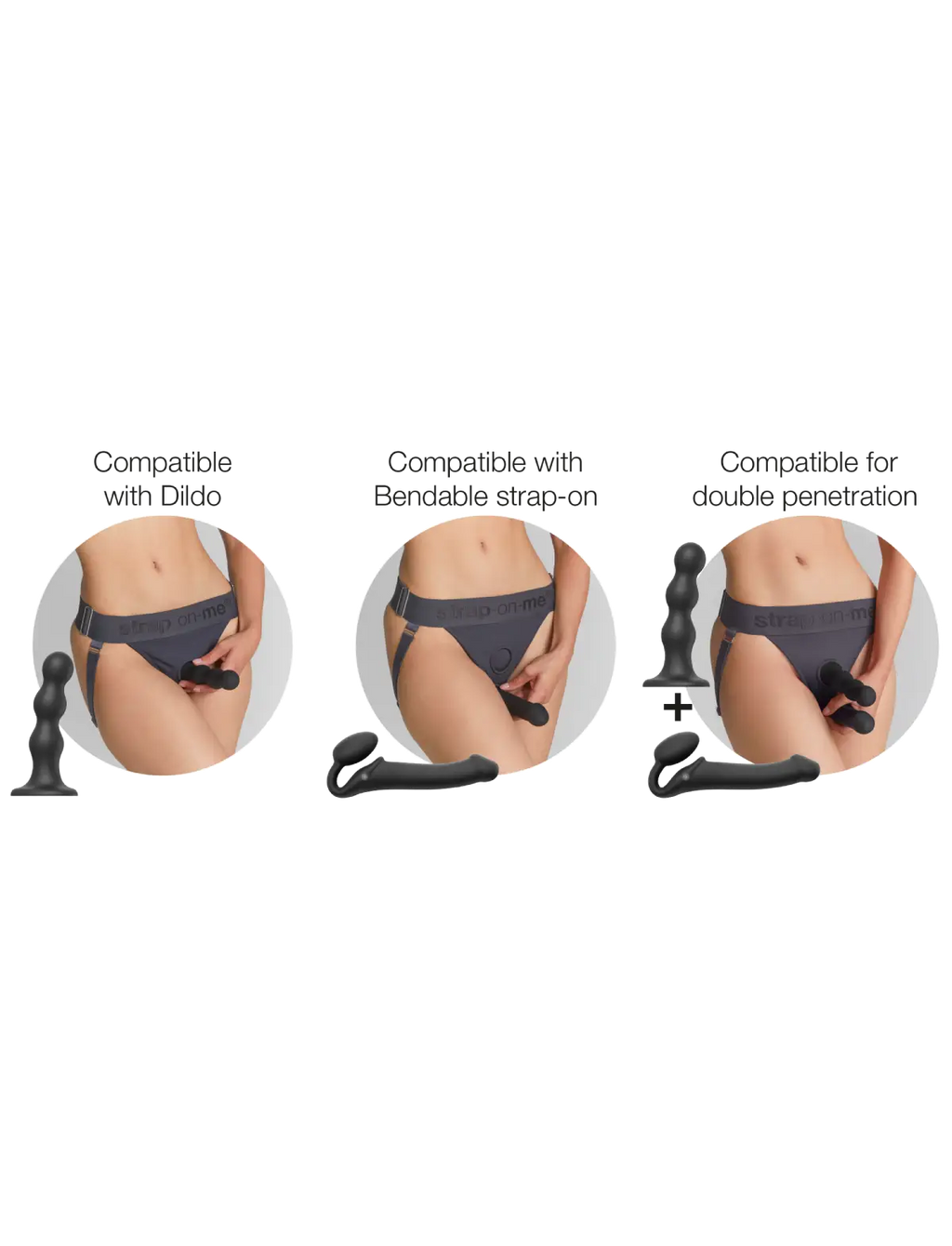 Lingerie Harness Unique Grey strap-on-me