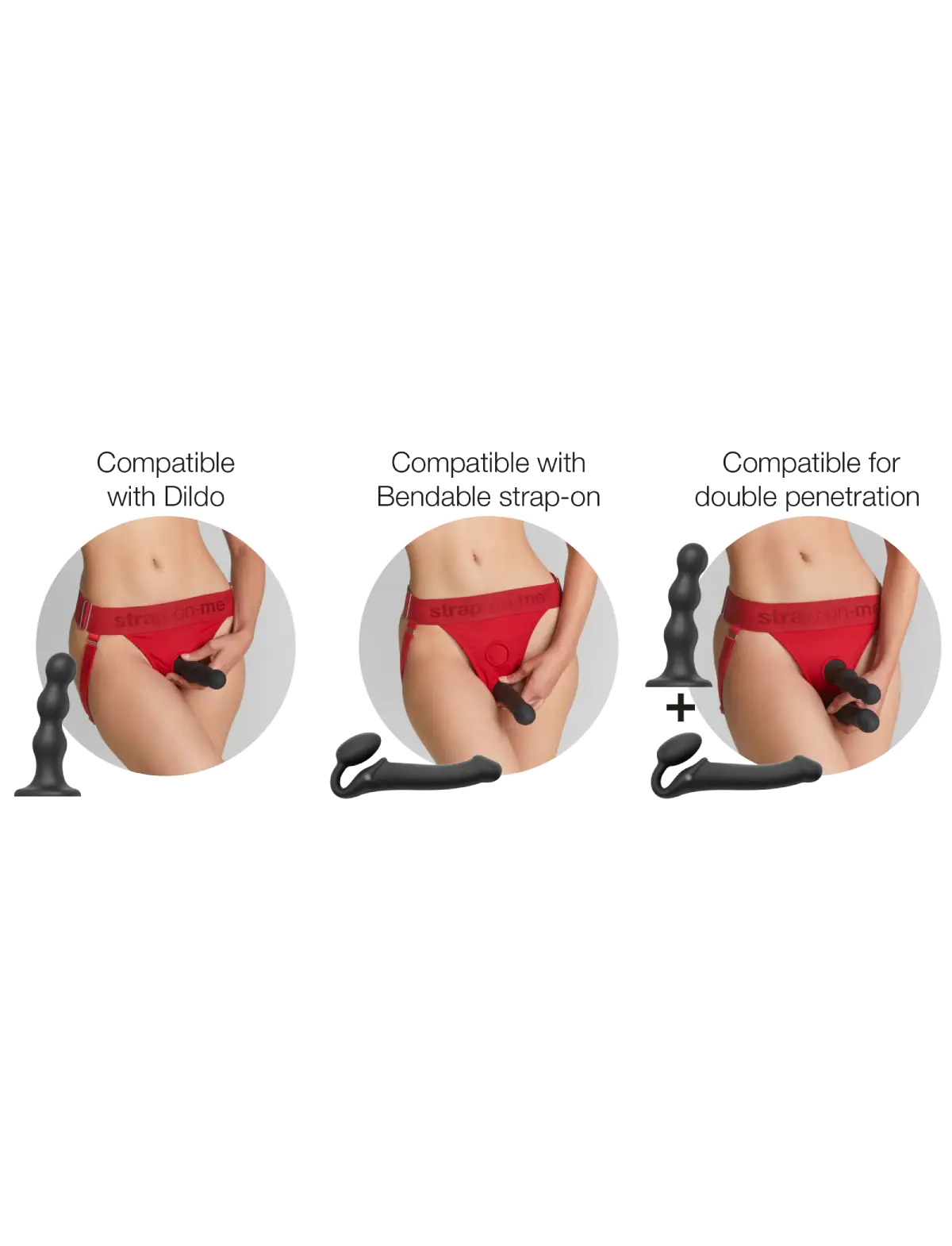Imbracatura Lingerie Unique Rosso strap-on-me