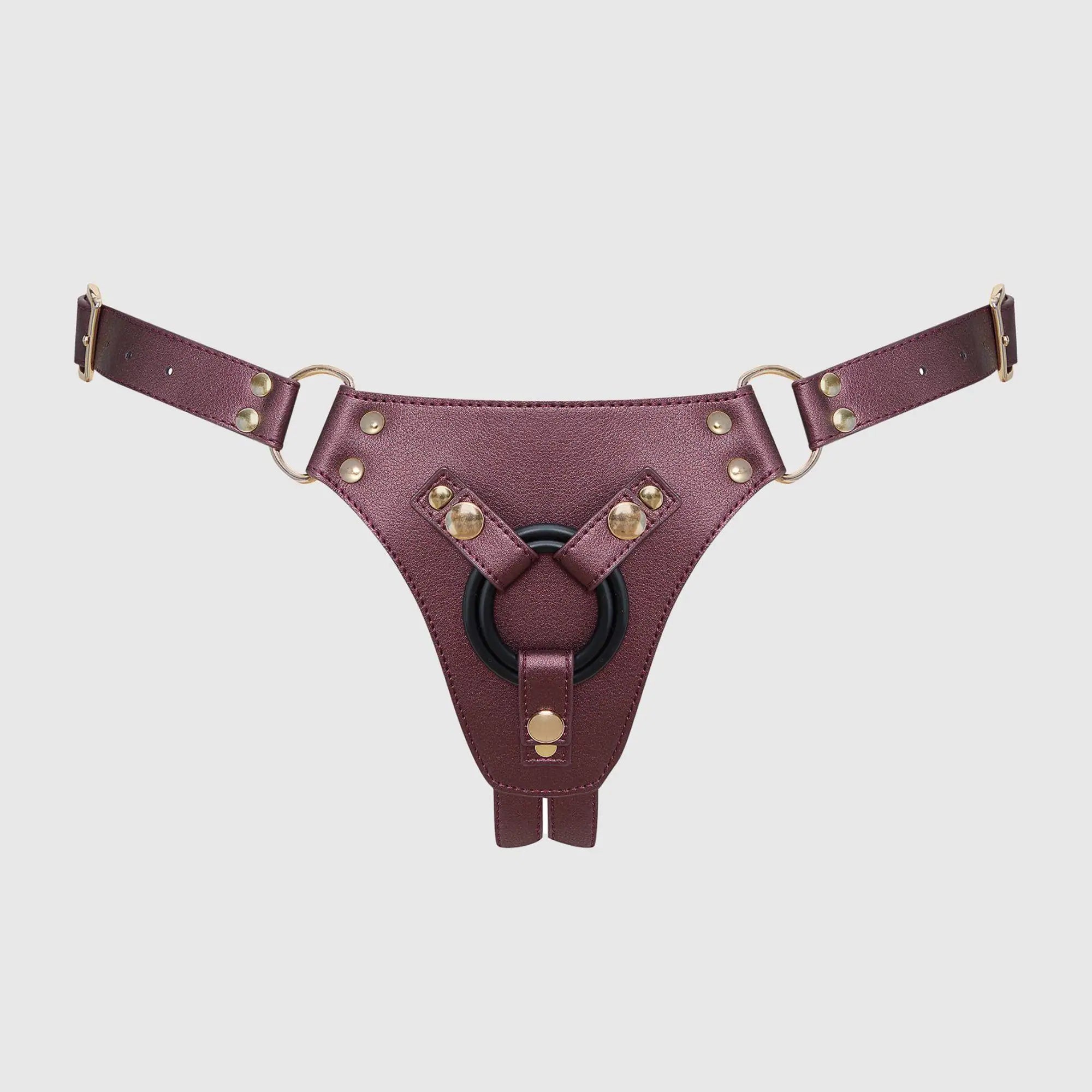 Harnais Similicuir Generous Couleur Aubergine métallique