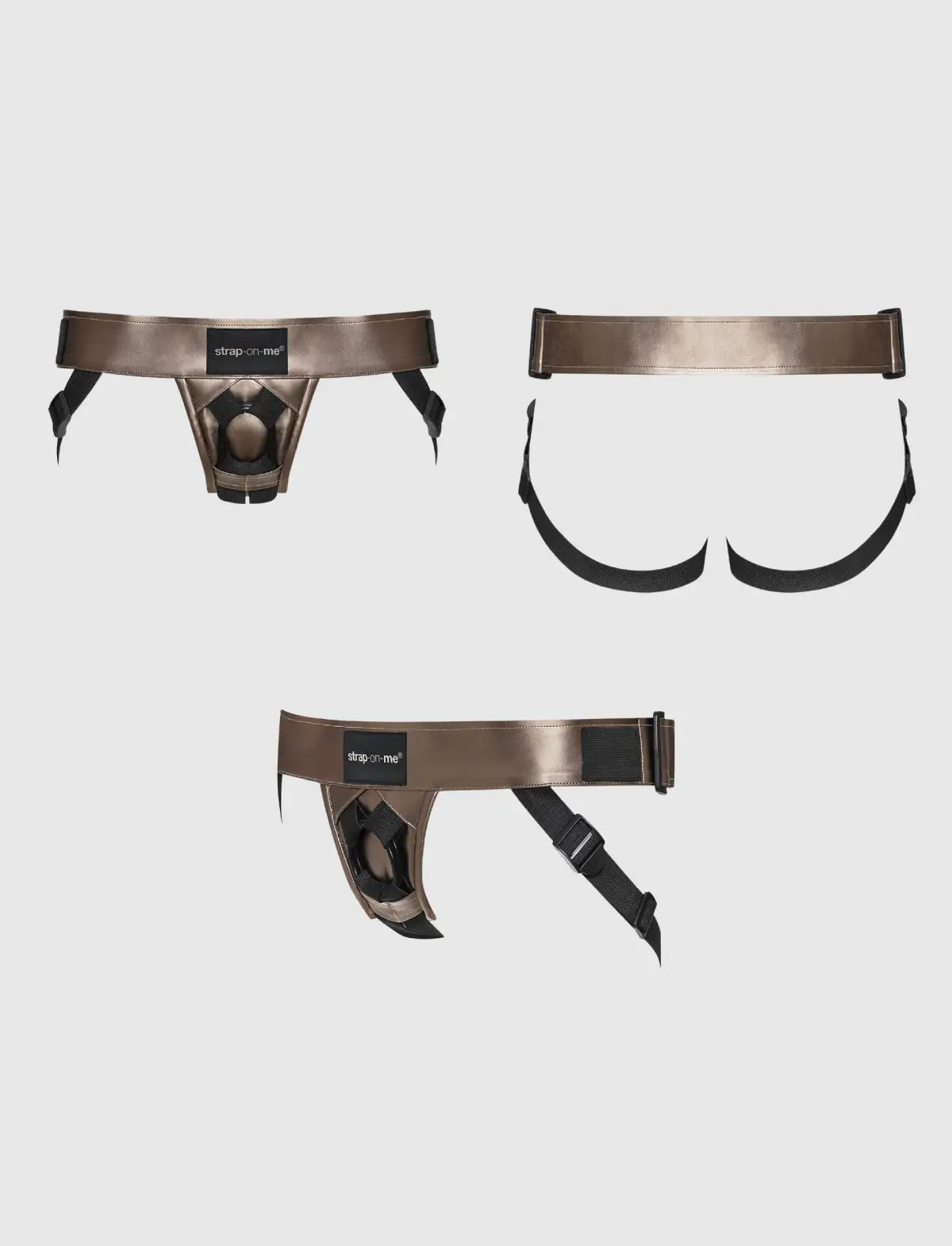 Harnais Similicuir Curious Bronze strap-on-me