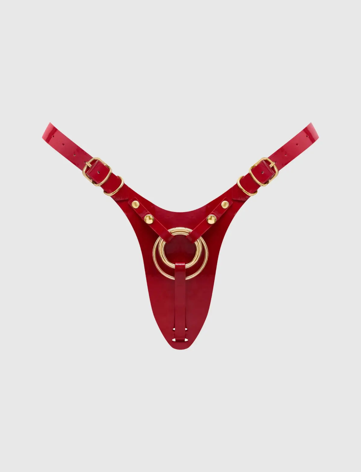 Harnais Similicuir Fabulous Rouge Vernis - - strap-on-me