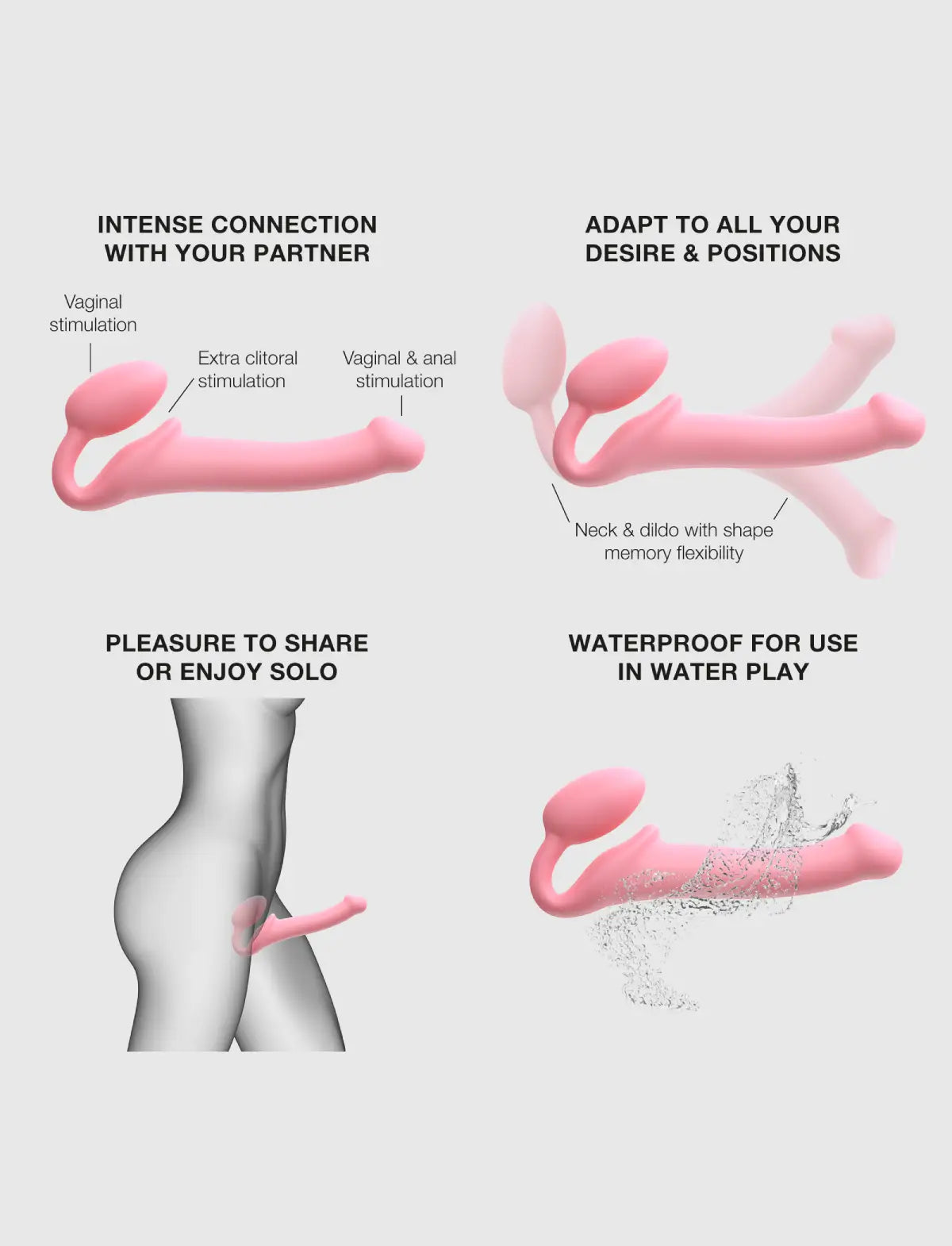 Strap-on classico – Nuova Versione – Rosa