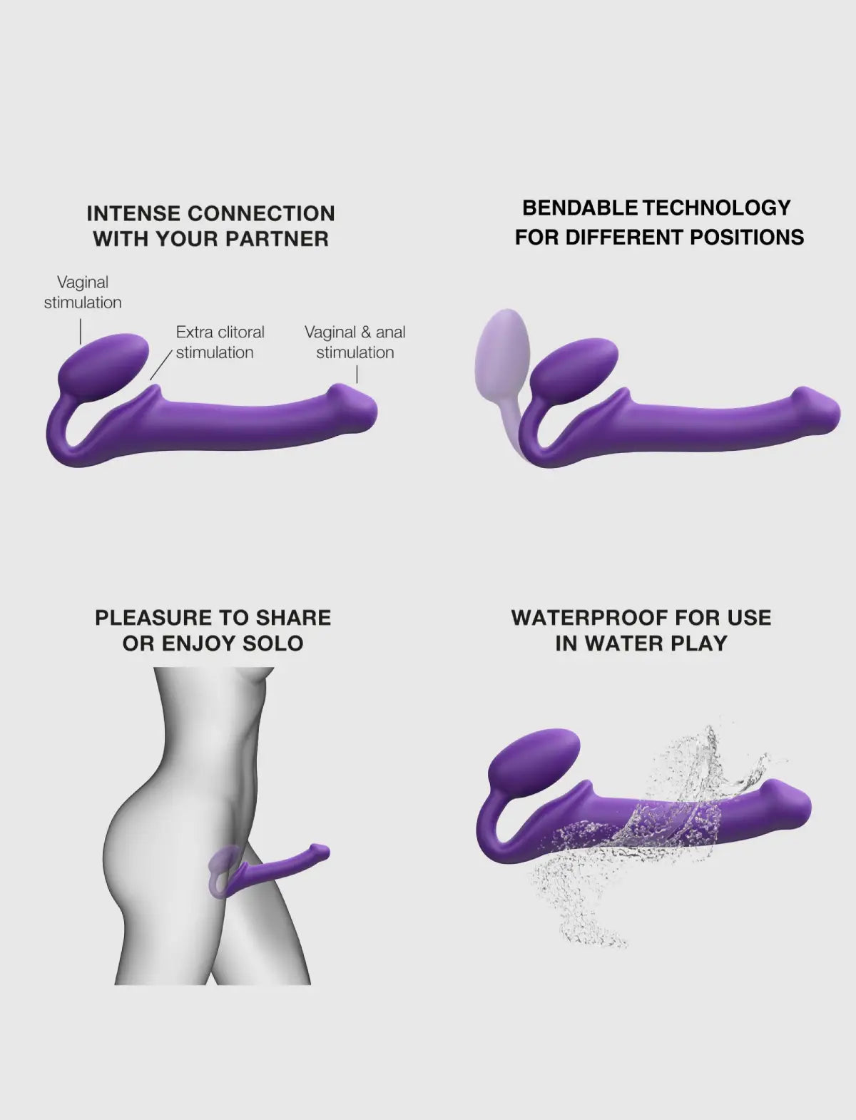 Strap-on classico – Versione Originale – Viola – strap-on-me