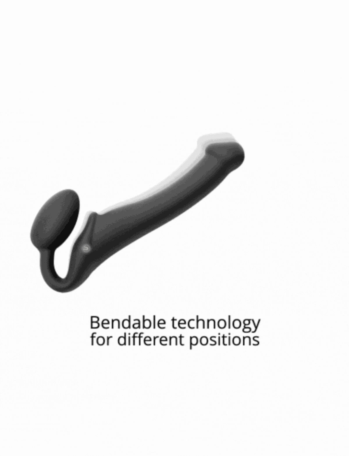 Strap-on vibrante nero con telecomando ricaricabile – 3 motori – strap-on-me